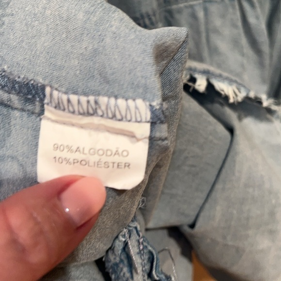 Washed out color denim mini or tunic size XL - Picture 12 of 12
